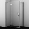 Душевой уголок WASSERKRAFT ALLER WHITE 10H06LWHITE 120x80 см
