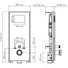 Система инсталляции для унитазов WASSERKRAFT ABENS 20TLT.010.ME.BL.CH02