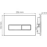 Система инсталляции для унитазов WASSERKRAFT ABENS 20TLT.010.ME.WH.MB03