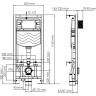 Система инсталляции для унитазов WASSERKRAFT ALLER 10TLT.010.ME.WM03