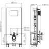 Система инсталляции для унитазов WASSERKRAFT GLAN 66TLT.010.ME.WH
