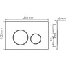 Система инсталляции для унитазов WASSERKRAFT GLAN 66TLT.010.ME.WH.PG02