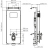 Система инсталляции для унитазов WASSERKRAFT SALM 27TLT.010.ME.WH.WM03