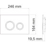Система инсталляции для унитазов WASSERKRAFT VILS 56TLT.010.ME.MB01