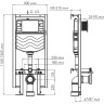 Система инсталляции для унитазов WASSERKRAFT VILS 56TLT.010.ME.WH01