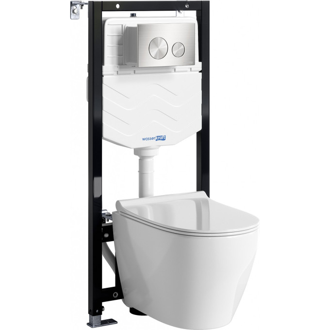 Система инсталляции с унитазом WASSERKRAFT ALLER 10TLT.010.ME.BN02.H002