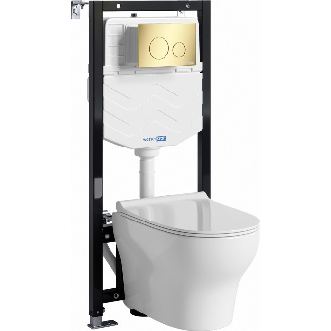Система инсталяции с унитазом WASSERKRAFT ALLER 10TLT.010.ME.PG02.H001