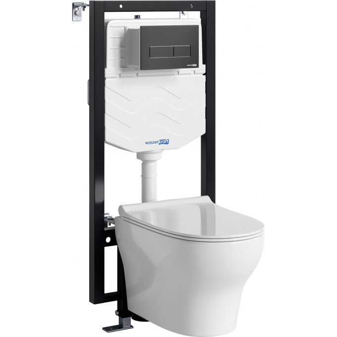 Система инсталяции с унитазом WASSERKRAFT VILS 56TLT.010.ME.MB03.H001