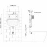 Встраиваемый смывной бачок WASSERKRAFT ALLER 10TLT.031.ME.BN03